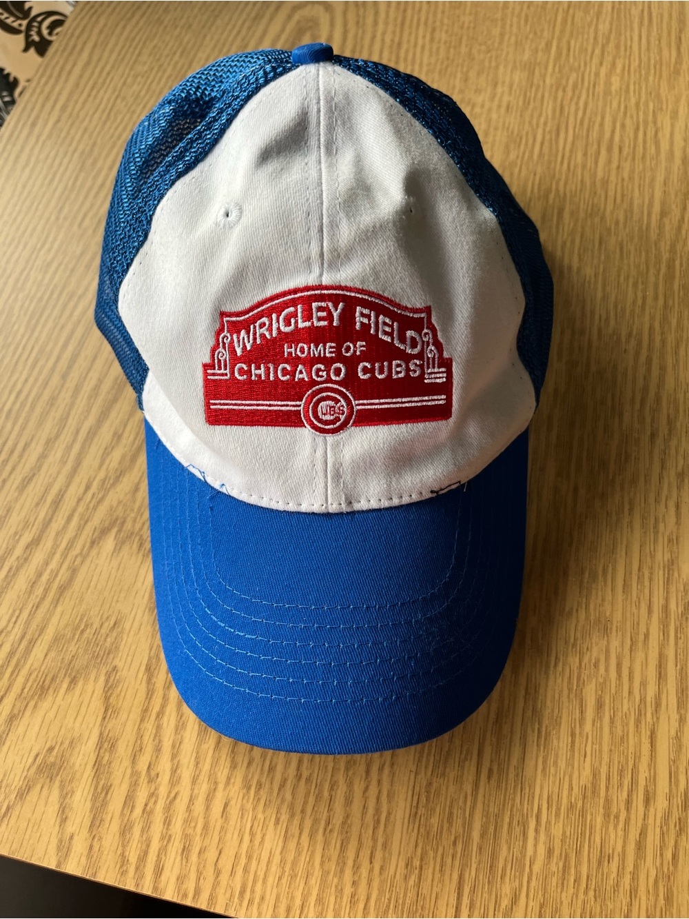 Chicago Cubs Wrigley Field Trucker Hat Adjustable Cap Strap Back
